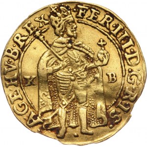 Węgry, Ferdynand III, dukat 1644 KB, Kremnica