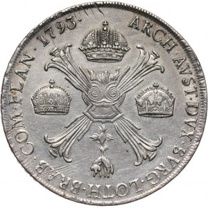 Austria, Franz II, Kronentaler 1793 M, Milan