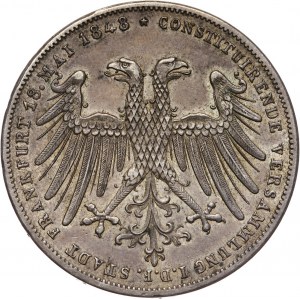 Germany, Frankfurt, 2 Gulden 1848, Johann von Oesterreich