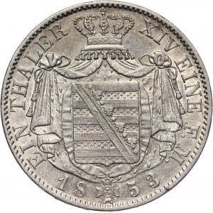 Niemcy, Saksonia, Fryderyk August II, talar 1853 F, Drezno