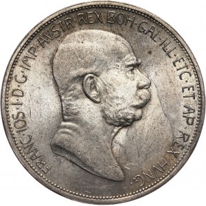 Austria, Franz Joseph I, 5 Corona 1908, Vienna, 60th Anniversary of Reign