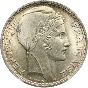 France, Third Republic, 20 Francs 1934, Paris