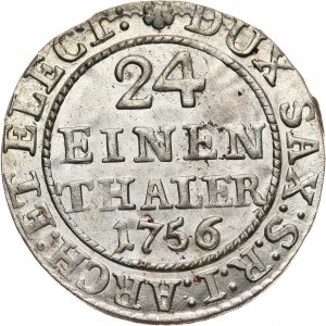 August III, 1/24 talara (grosz) 1756 FWôF, Drezno
