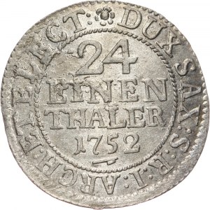 August III, 1/24 talara (grosz) 1752 FWôF, Drezno