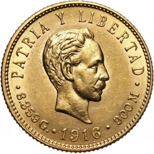 Cuba, 5 Pesos 1916