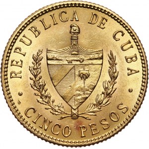Cuba, 5 Pesos 1916