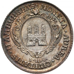 Germany, Hamburg, Ducat 1740 IHL, struck in silver