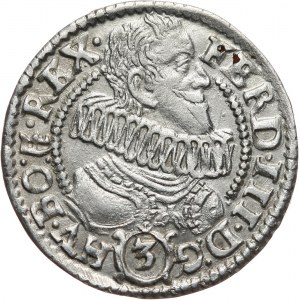 Śląsk pod panowaniem austriackim, arcyksiążę Ferdynand III, 3 krajcary 1636 HR, Kłodzko
