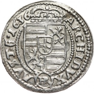 Śląsk pod panowaniem austriackim, arcyksiążę Ferdynand III, 3 krajcary 1636 HR, Kłodzko