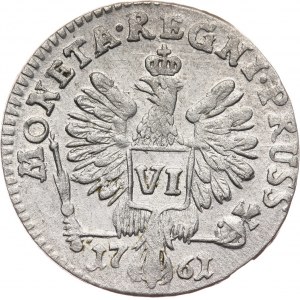 Russia, Elizabeth, 6 Groschen 1761, Konigsberg
