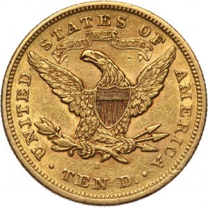 Stany Zjednoczone Ameryki, 10 dolarów 1871 S, San Francisco