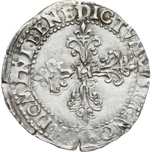 Henryk Walezy, 1/2 franka 1587 K, Bordeaux