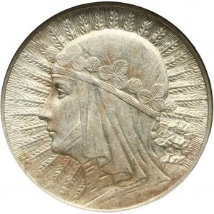 II RP, 5 złotych 1933, Warszawa, głowa kobiety