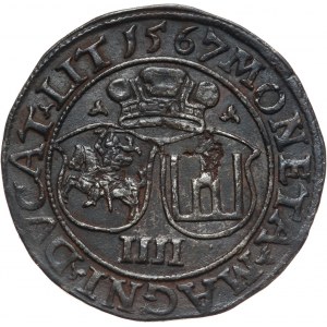 Zygmunt II August, czworak 1567, Wilno