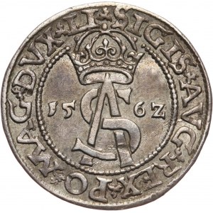 Zygmunt II August, trojak 1562, Wilno