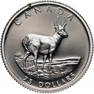 Kanada, Elżbieta II, 75 dolarów 2000, widłoróg amerykański
