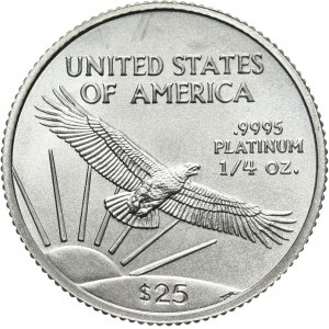 USA, 25 Dollars 2005, Statue of Liberty, Platinum