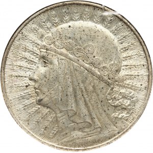 II RP, 10 złotych 1932, Londyn, głowa kobiety