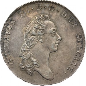 Sweden, Gustav III, Riksdaler, 1776, Stockholm