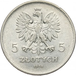 II RP, 5 złotych 1928, Warszawa, Nike