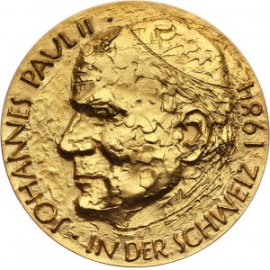 Vatican, John Paul II, gold medal 1984, Visit in Switzerland