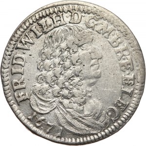 Niemcy, Brandenburgia-Prusy, Fryderyk Wilhelm I, 1/3 talara 1671 IL, Berlin