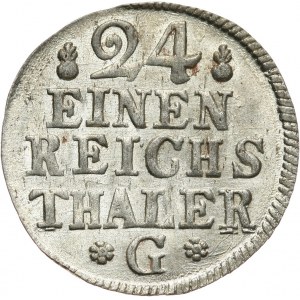Niemcy, Brandenburgia-Prusy, Fryderyk II Wielki, 1/24 talara 1754 G, Szczecin