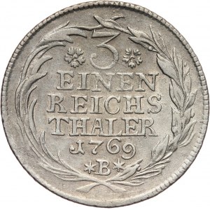 Germany, Brandenburg-Prussia, Friedrich II, 1/3 Taler 1769 B, Breslau