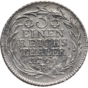 Germany, Brandenburg-Prussia, Friedrich II, 1/3 Taler 1769 B, Breslau