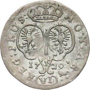Niemcy, Brandenburgia-Prusy, Fryderyk Wilhelm I, 6 groszy (szóstak) 1720 CG, Królewiec