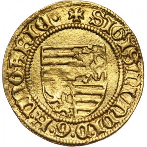 Węgry, Zygmunt Luksemburski 1387-1437, goldgulden bez daty, Offenbánya
