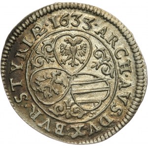 Austria, Ferdinand II, 3 Kreuzer 1633, Graz