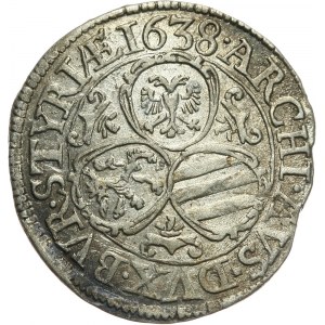 Austria, Ferdynand III, 3 krajcary 1638, Graz