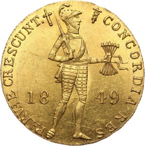 Netherlands, William III, Ducat 1849, Utrecht