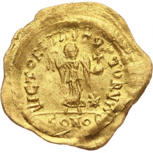 Byzantine Empire, Justinian I 527-565, Tremissis, Constantinople