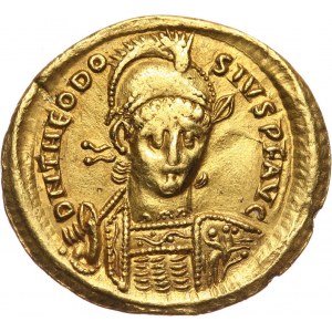 Roman Empire, Theodosius II 408-450, Solidus, Constantinople