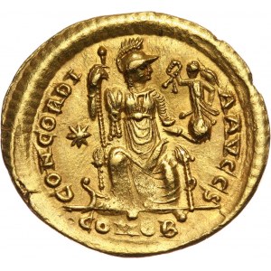 Cesarstwo Rzymskie, Teodozjusz II 408-450, solidus, Konstantynopol