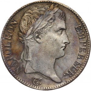 Francja, Napoleon I, 5 franków 1815 A, Paryż, 100 Dni Napoleona