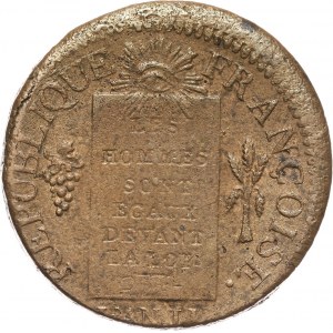 Francja, Republika, sol 1793 BB, Strasburg