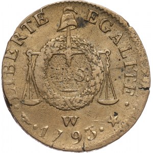 France, Republic, Sol 1793 W, Lille