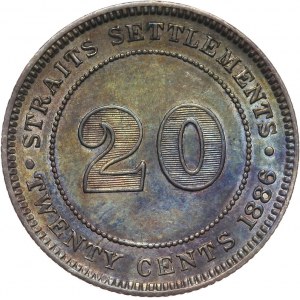 Straits Settlements, Victoria, 20 Cents 1886