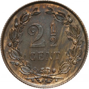 Niderlandy, Wilhelm III, 2 1/2 centa 1883