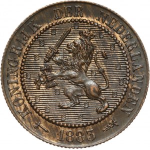 Niderlandy, Wilhelm III, 2 1/2 centa 1883