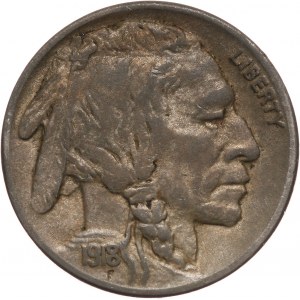 Stany Zjednoczone Ameryki, 5 centów 1918 S, San Francisco, Buffalo