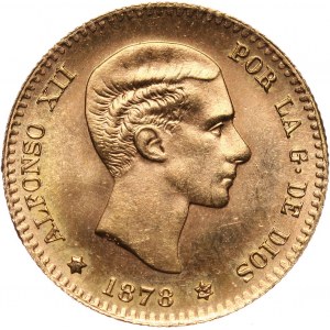 Spain, Alfonso XII, 10 Pesetas 1878 (19-62), restrike