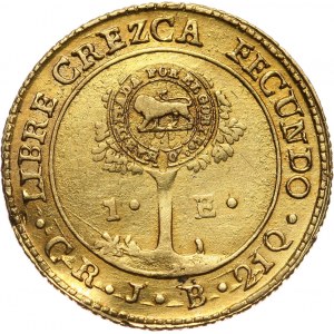 Kostaryka, escudo bez daty (1849-1857)