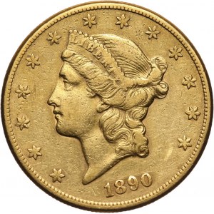 USA, 20 Dollars 1890 CC, Carson City