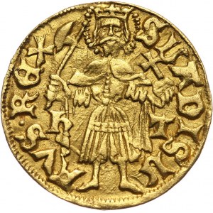 Węgry, Maciej Korwin 1458-1490, goldgulden bez daty, Nagyszeben