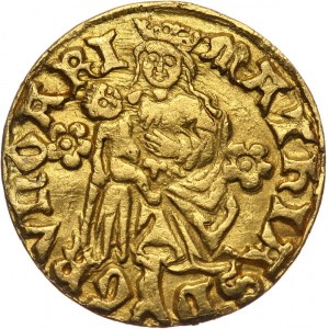 Węgry, Maciej Korwin 1458-1490, goldgulden bez daty, Nagyszeben