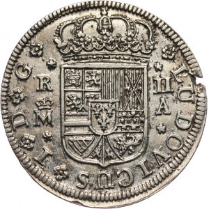 Hiszpania, Louis I, 2 Reales 1724 A, Madrid